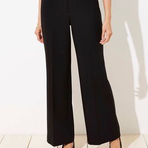High waisted wide leg trousers